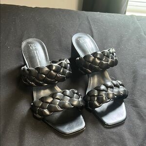 Black Braided Women Shoes